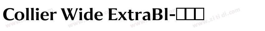 Collier Wide ExtraBl字体转换